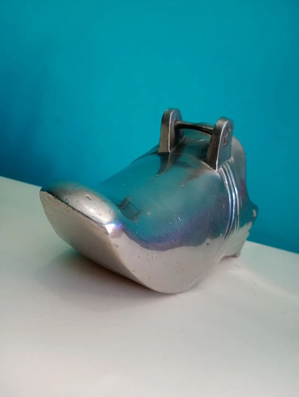 Antiga e linda sapata / estribo Espessurado a prata <br>30 cm - Foto 4