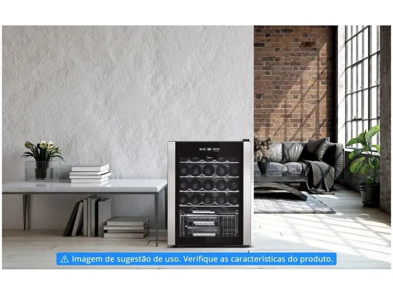 Adega climatizada para 18 garrafas