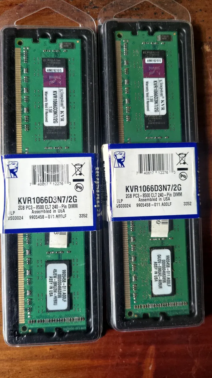 Memoria RAM kingston KVR1066D3N7/2G