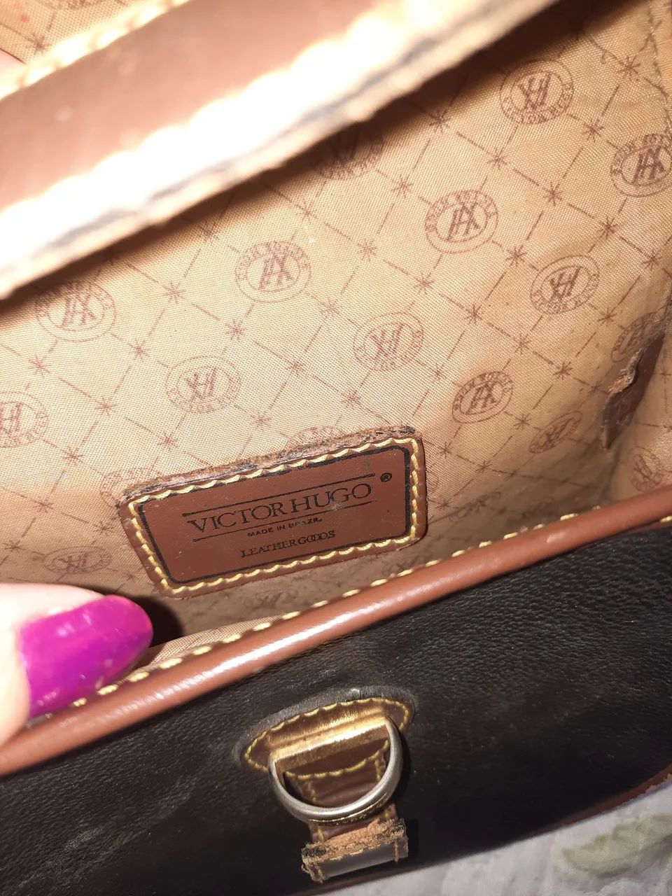 Bolsa Victor Hugo ORIGINAL Clássica em Couro - Foto 3