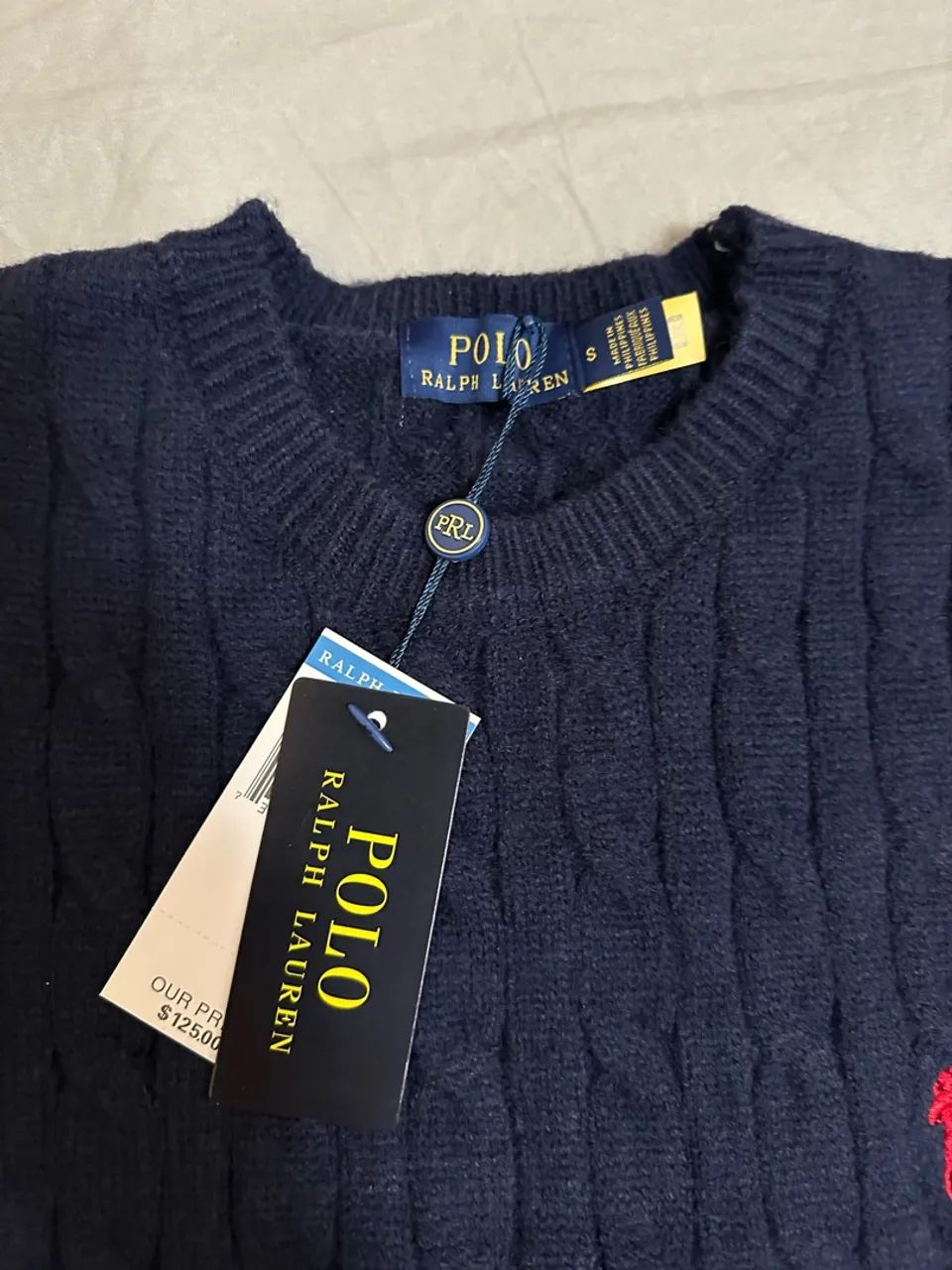Suéter Ralph Lauren azul marinho  - Foto 3