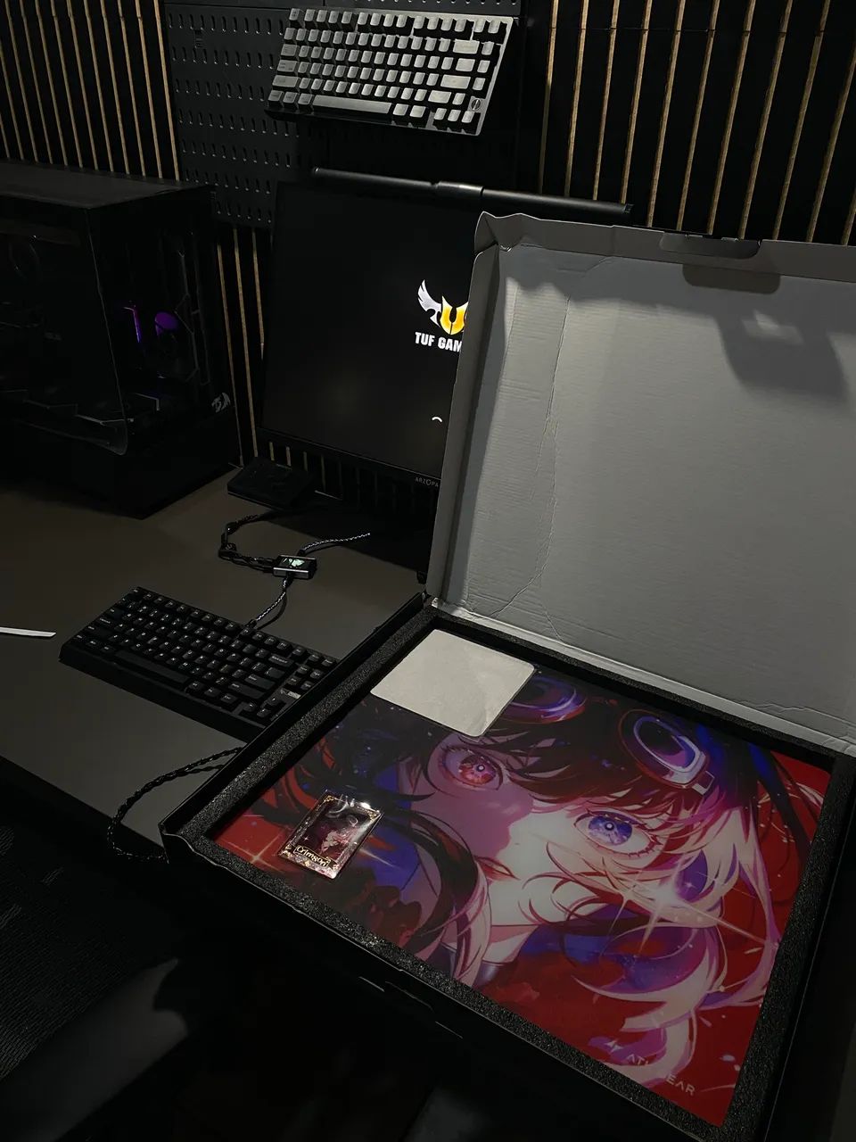 Mousepad de vidro ATK Crimson  -Novo - Foto 3