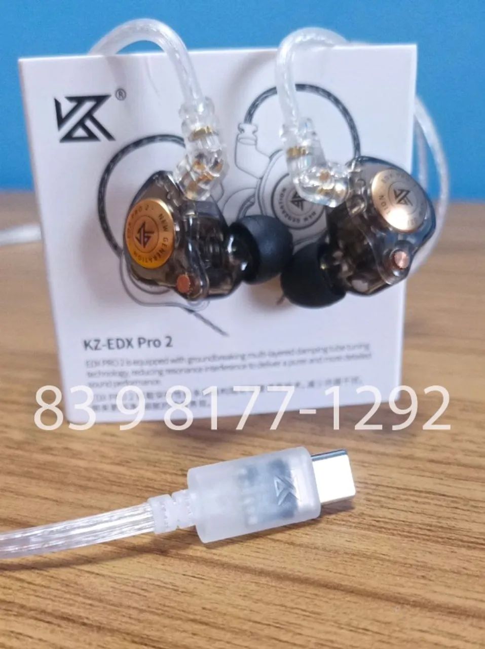 Fone KZ EDX PRO 2 - TIPO C