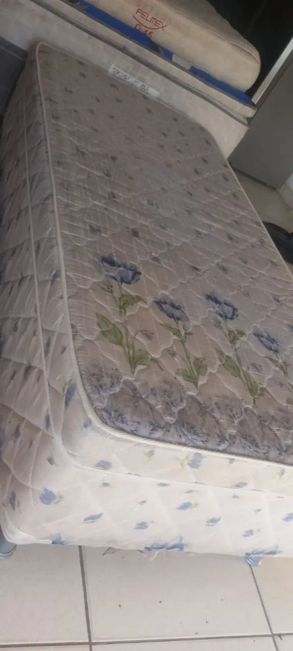 Cama Box Solteiro Espuma Alta - Semi Nova (ENTREGA GRÁTIS) - Foto 5