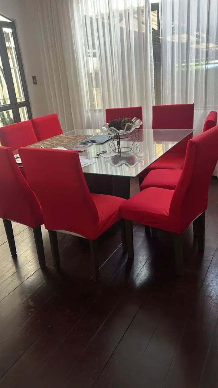 Mesa de vídro 8 lugares  - Foto 2