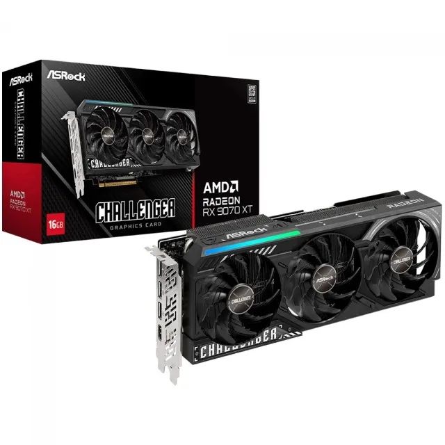 RX 9070 XT, ASROCK, CHALLENGER - LOJA CONCEITUADA