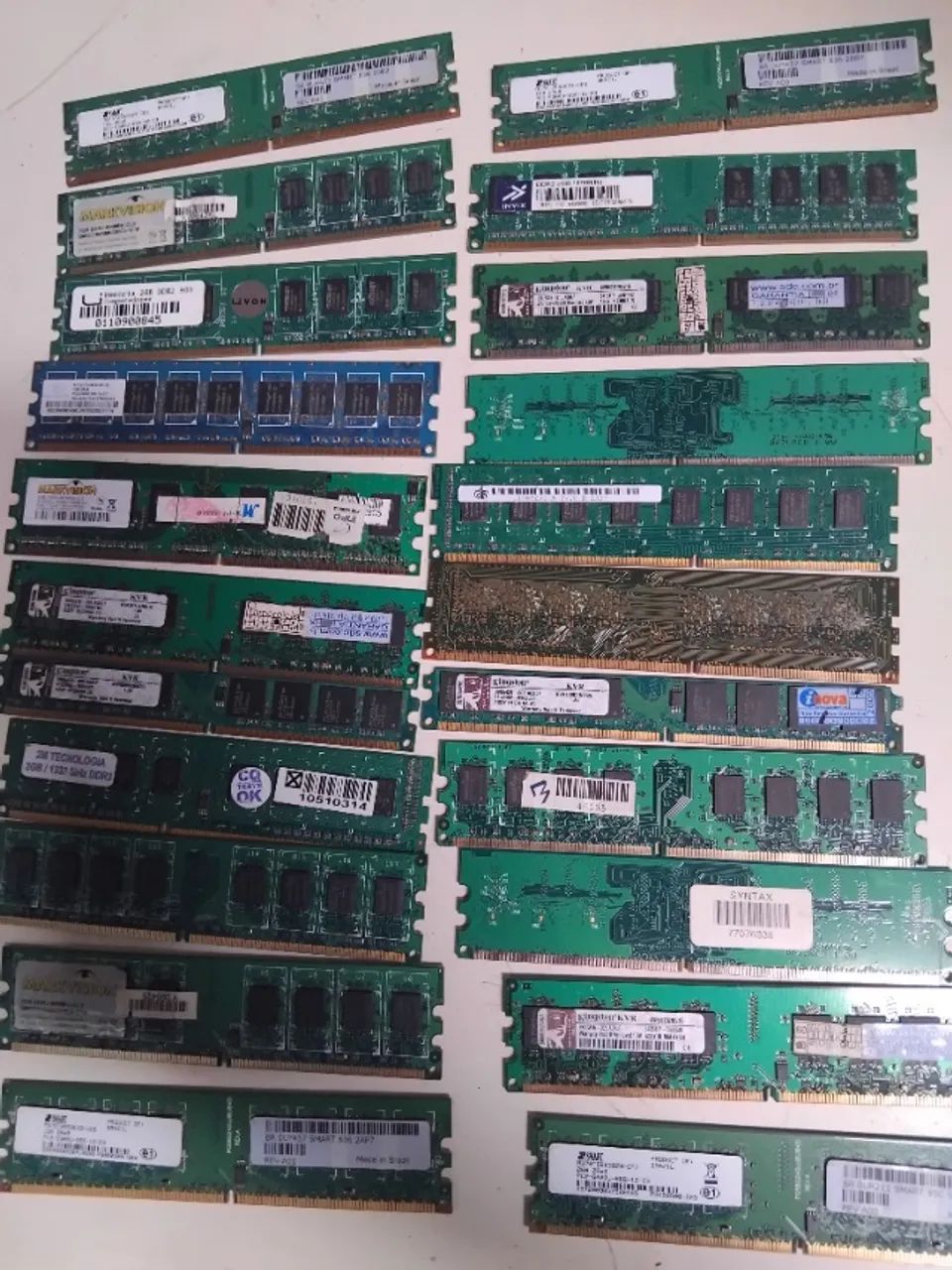 19 Memorias rams ddr1 e ddr2