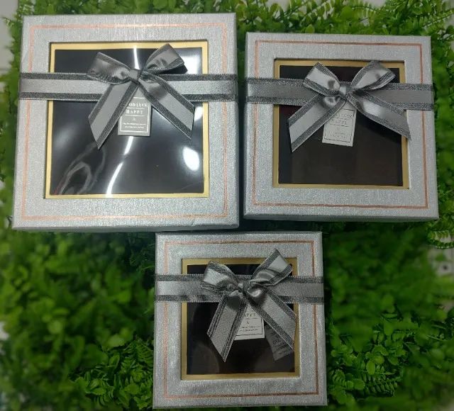 Kit com 3 Caixas de Presente - Foto 2