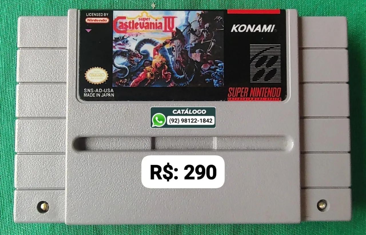 Super Castlevania 4 RELABEL = R$: 290