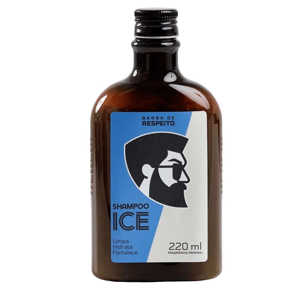 Shampoo Ice para Barba e Cabelo - 220ml - Premium- Barba de Respeito