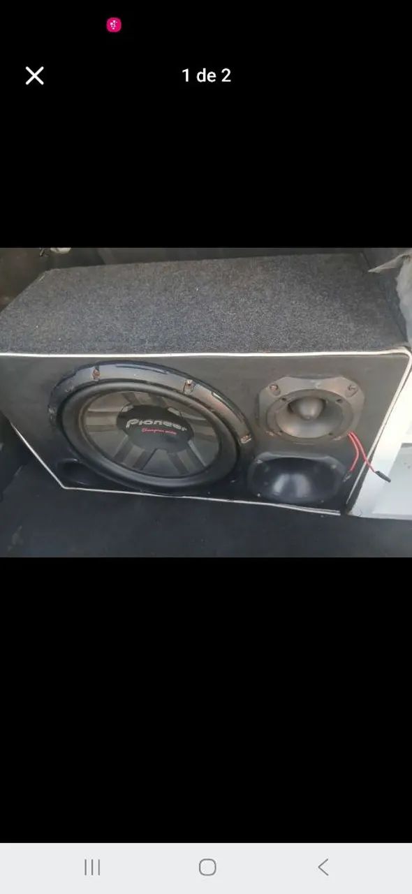 Caixa trio sub 12 polegadas pioneer corneta d250 jbl o Twitter está queimado 