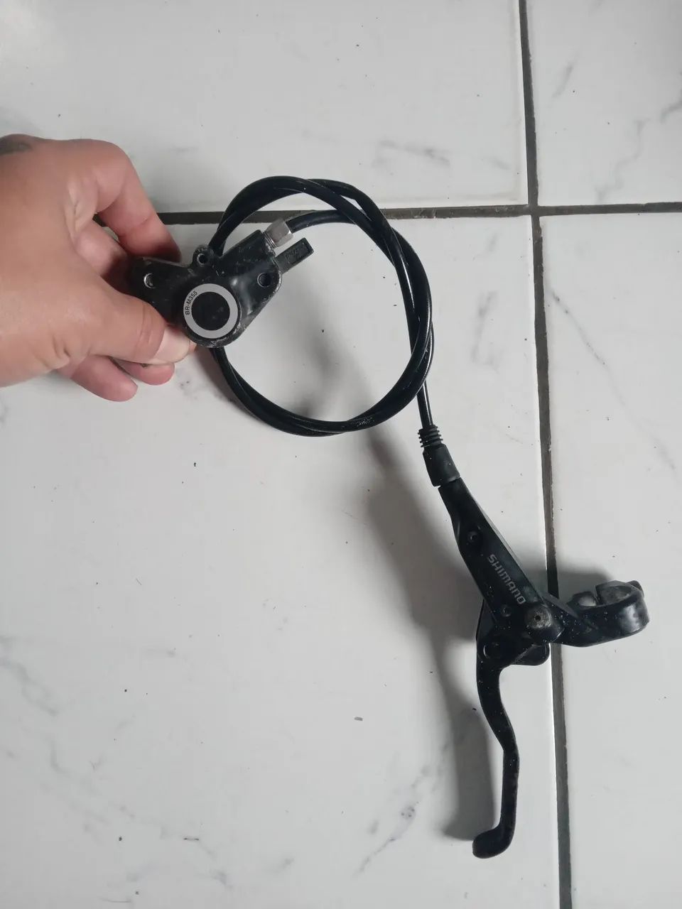 Freio hidráulico shimano M-355 com sangria feita 