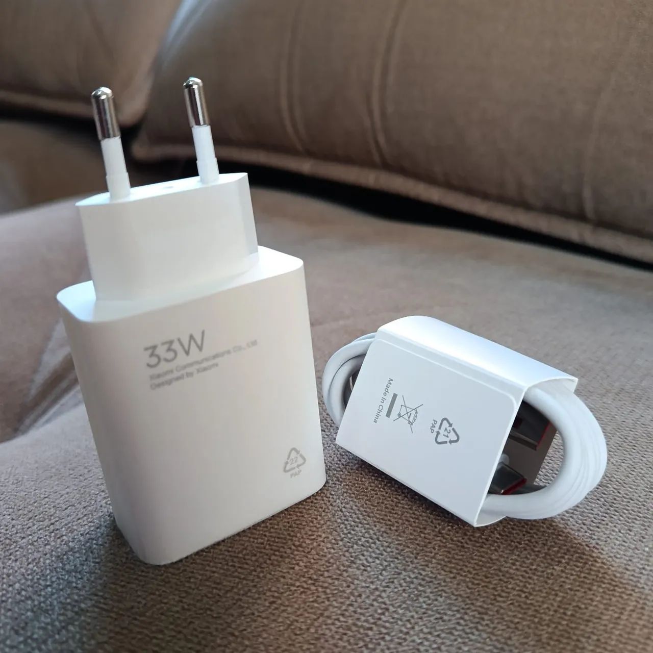 Carregador Xiaomi 33W Turbo Original + Cabo USB-C