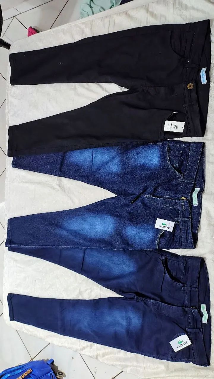 3 Calças jeans masculina 