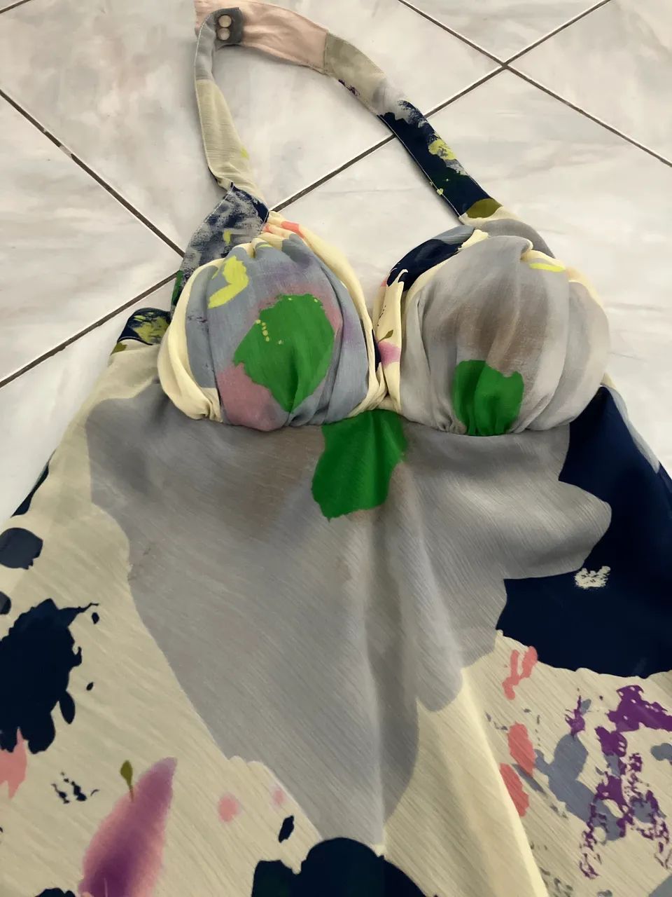 Vestido estampado de festa  - Foto 3