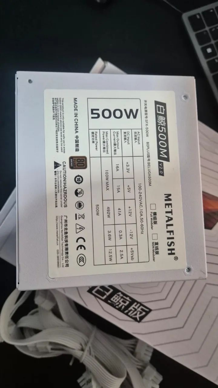 Fonte METALFISH SFX-500W 80 Plus Bronze - Foto 2