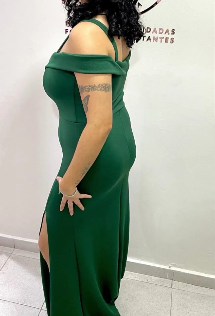 Vestido verde esmeralda  - Foto 2