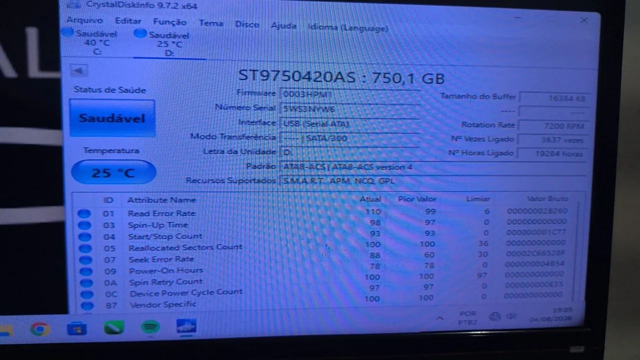 HD notebook 750 GB - Foto 2