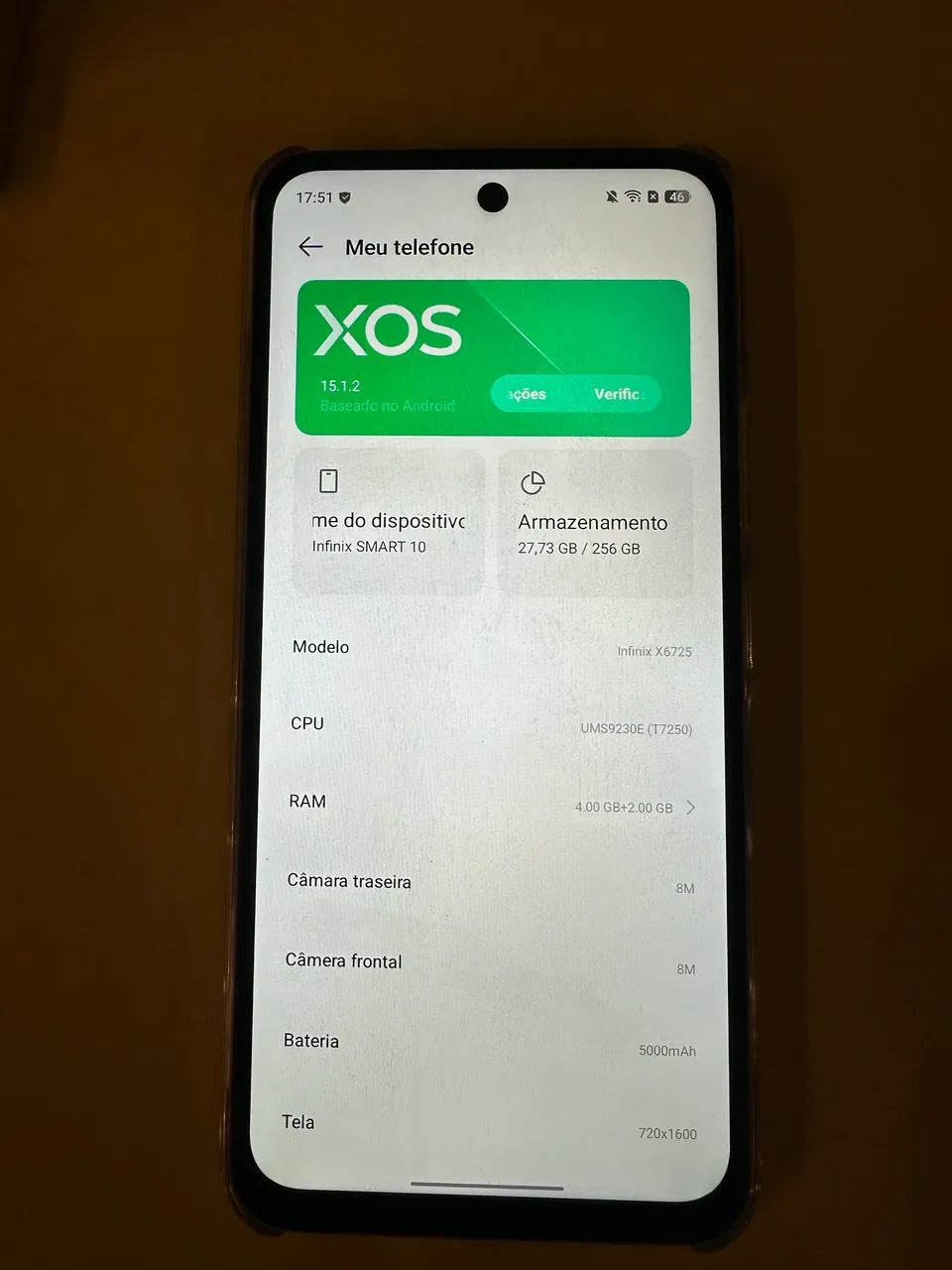 Celular Infinix SMART 10 