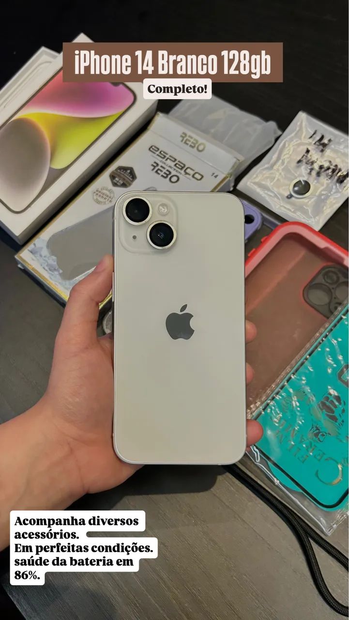 iPhone 14 128gb branco  - Foto 5