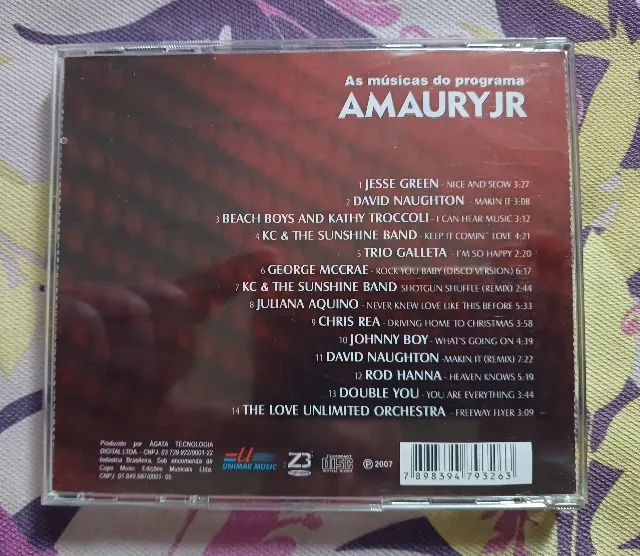 Cd Amaury Jr - As Músicas Do Programa Amaury Jr. - Ótimo Estado - Foto 3