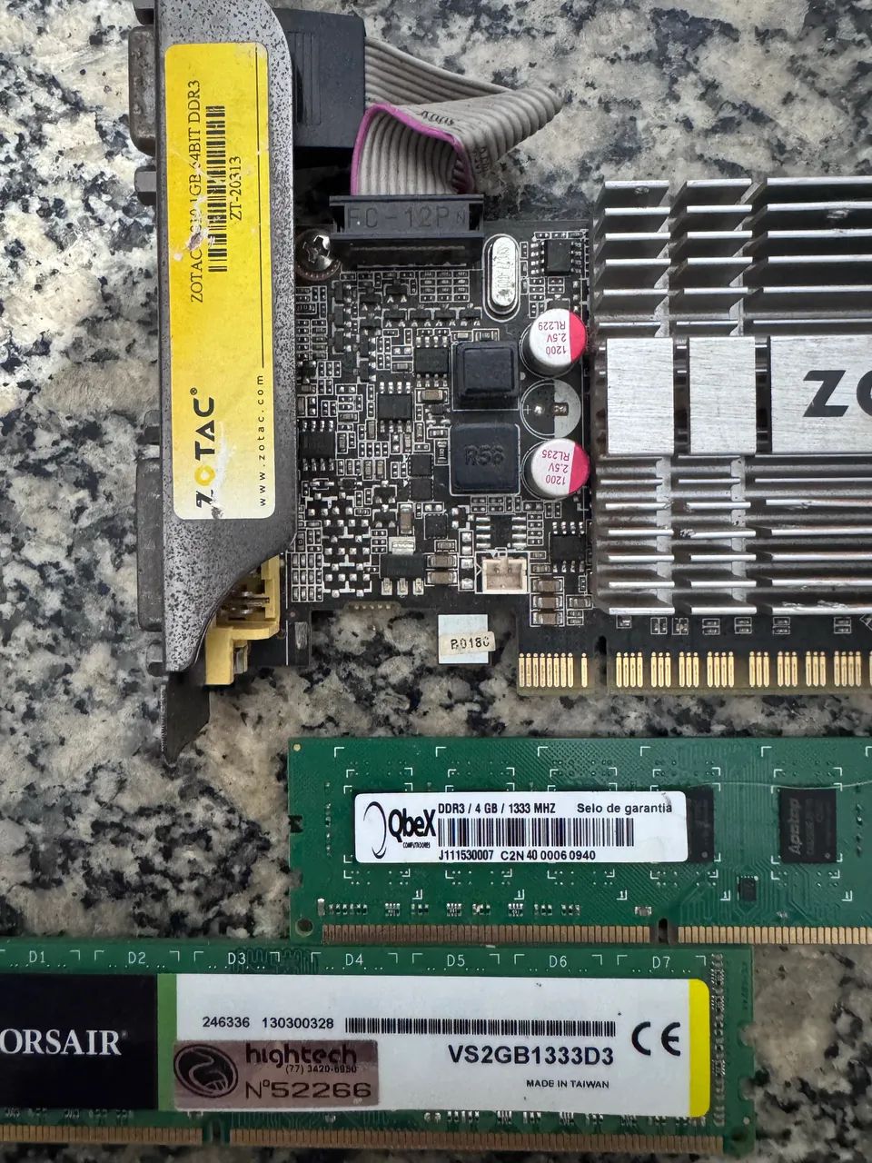 Kit placa de vídeo processador 