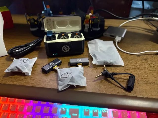 Microfone Hollyland Lark M2 Combo Original | 2 Microfones | Completo - Foto 3