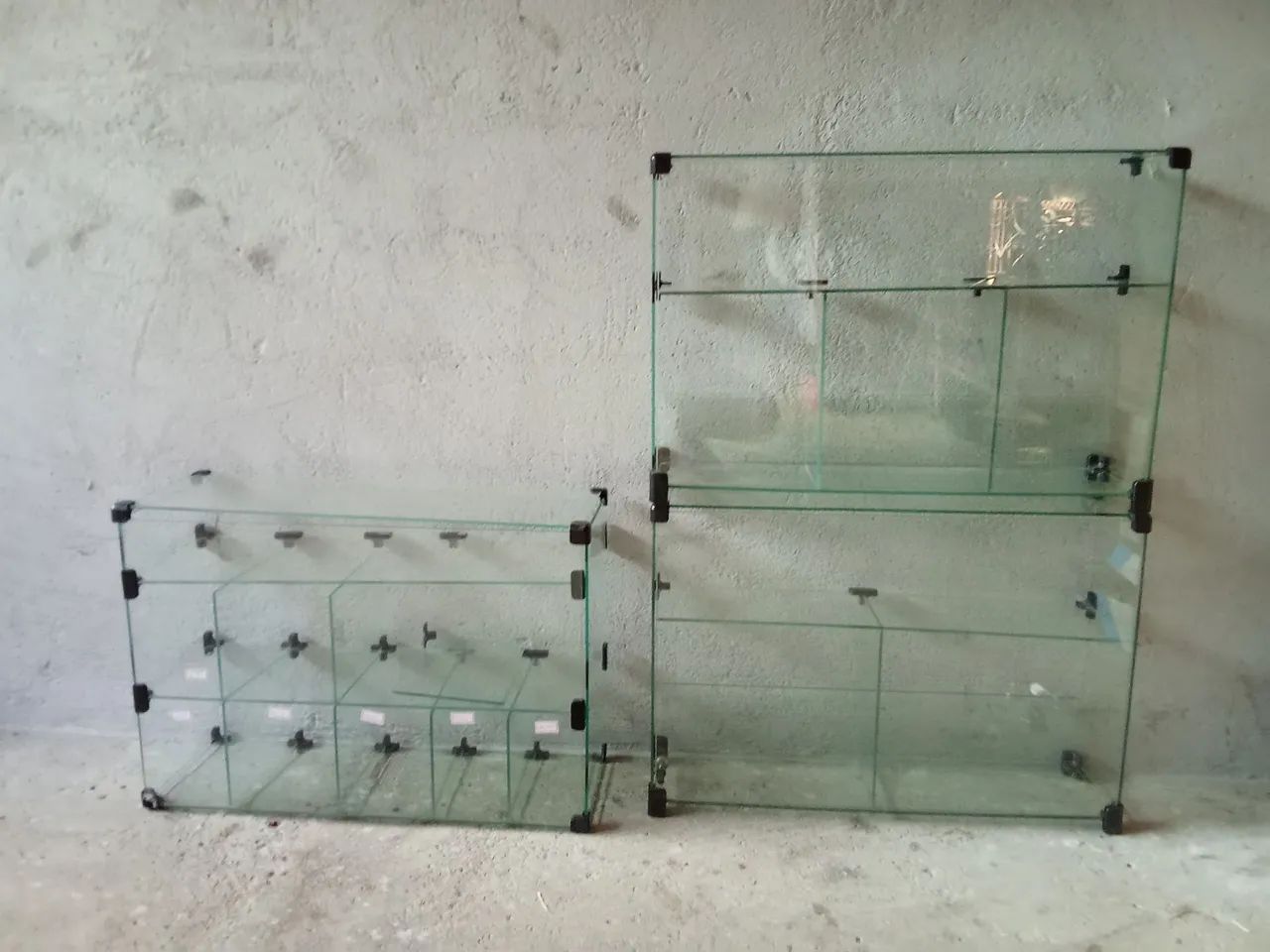 Baleiro expositor de vidro 