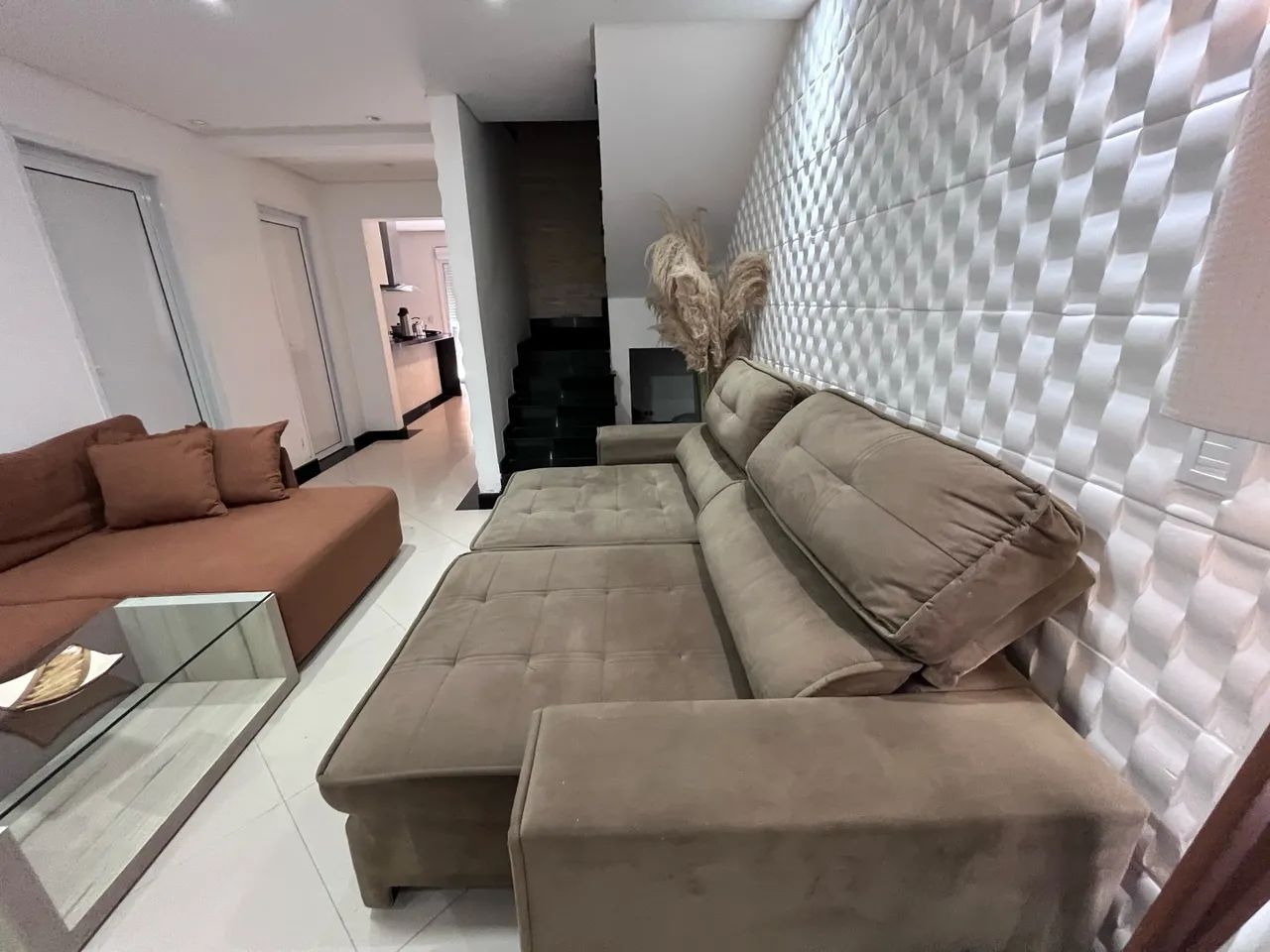 Lindo sofá retrátil e reclinável  - Foto 3