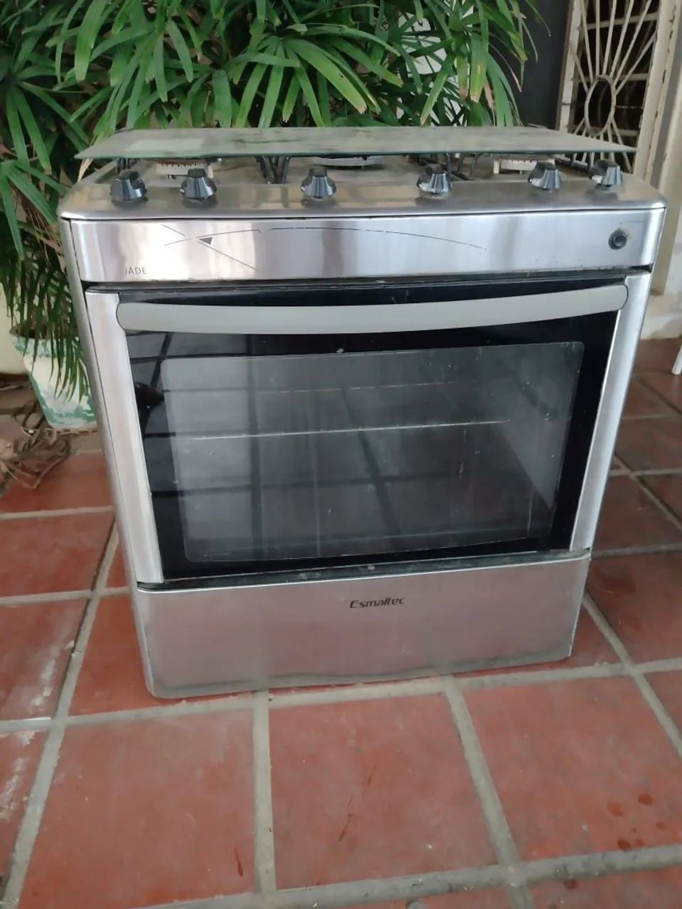 Fogão Esmaltec inox 5 bocas 