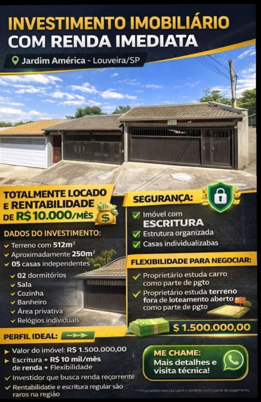 Vende casa voltada pra renda