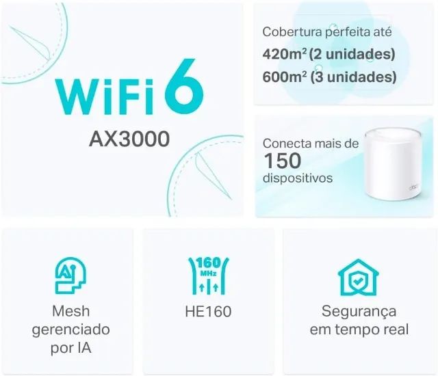 Roteador Mesh TP-Link X50 (2 unidades) - Foto 4