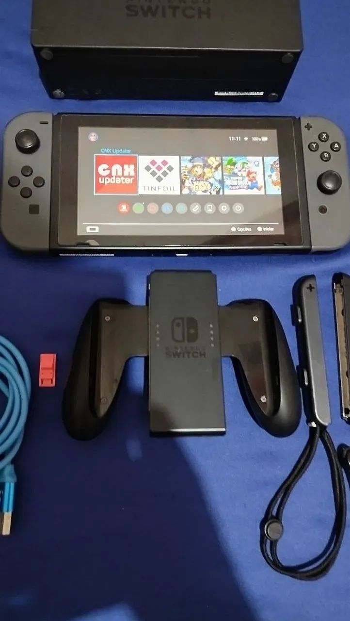 Nintendo Switch v1 desbloq 128gb - Foto 2