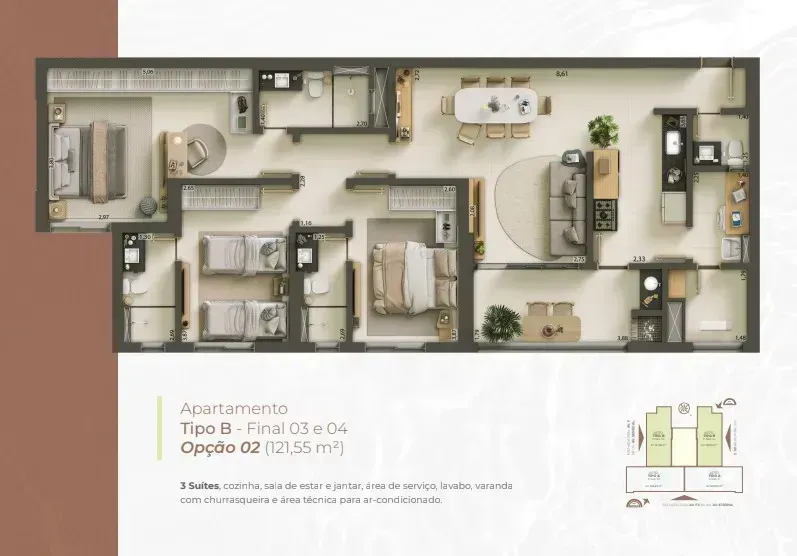 PLANTA 121m²