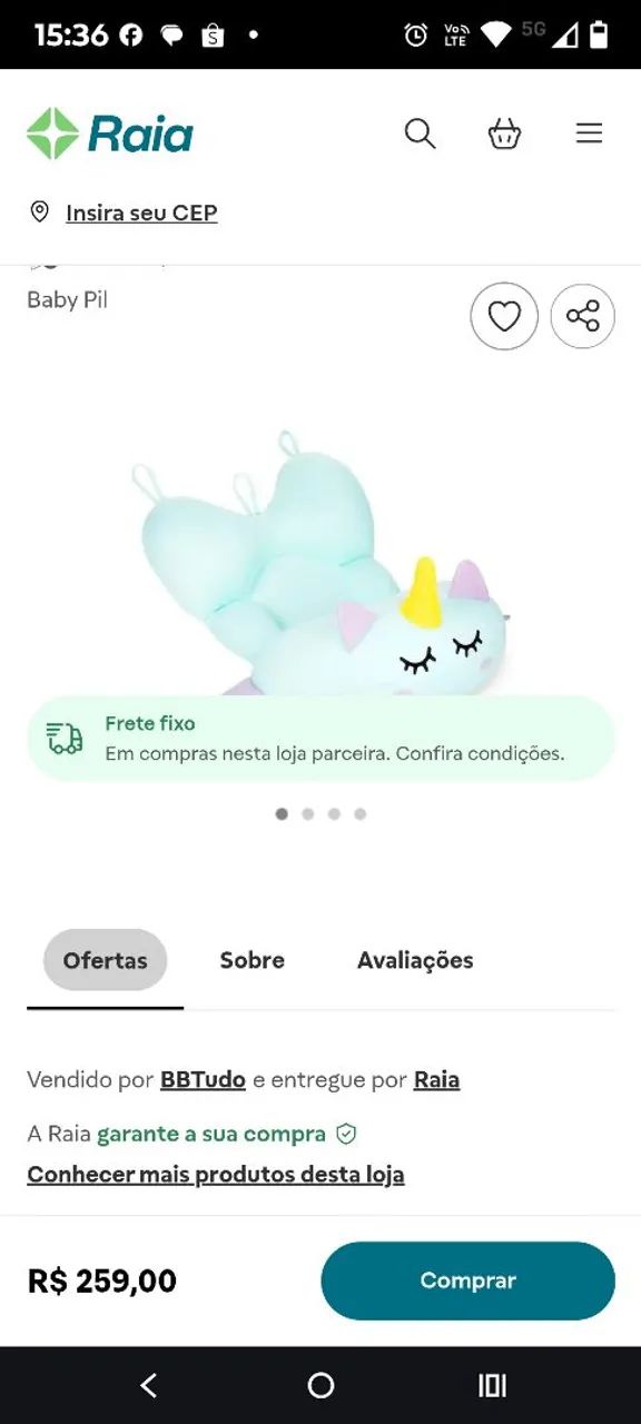 Almofada de banho unicórnio  - Foto 3