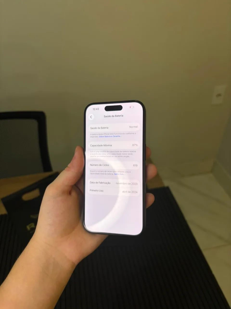 iPhone 15 Pro 128GB - Bateria 87% - Perfeito Estado - Foto 4