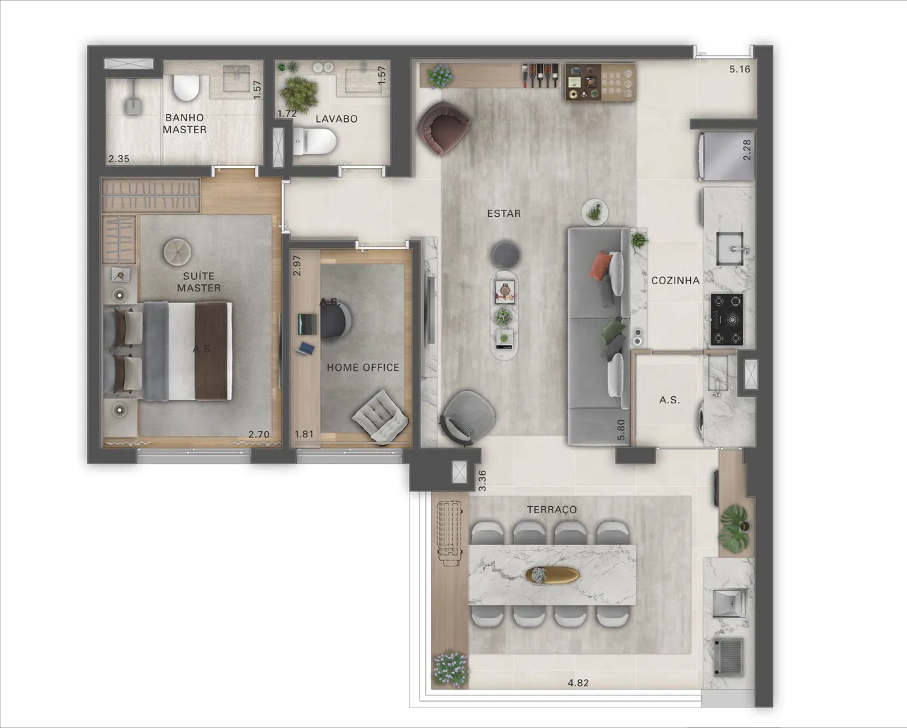 PLANTA 81m²
