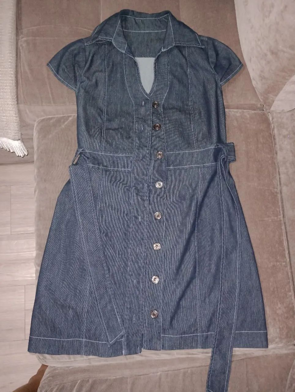 Vestido tipo Jeans com elastano P - Foto 3