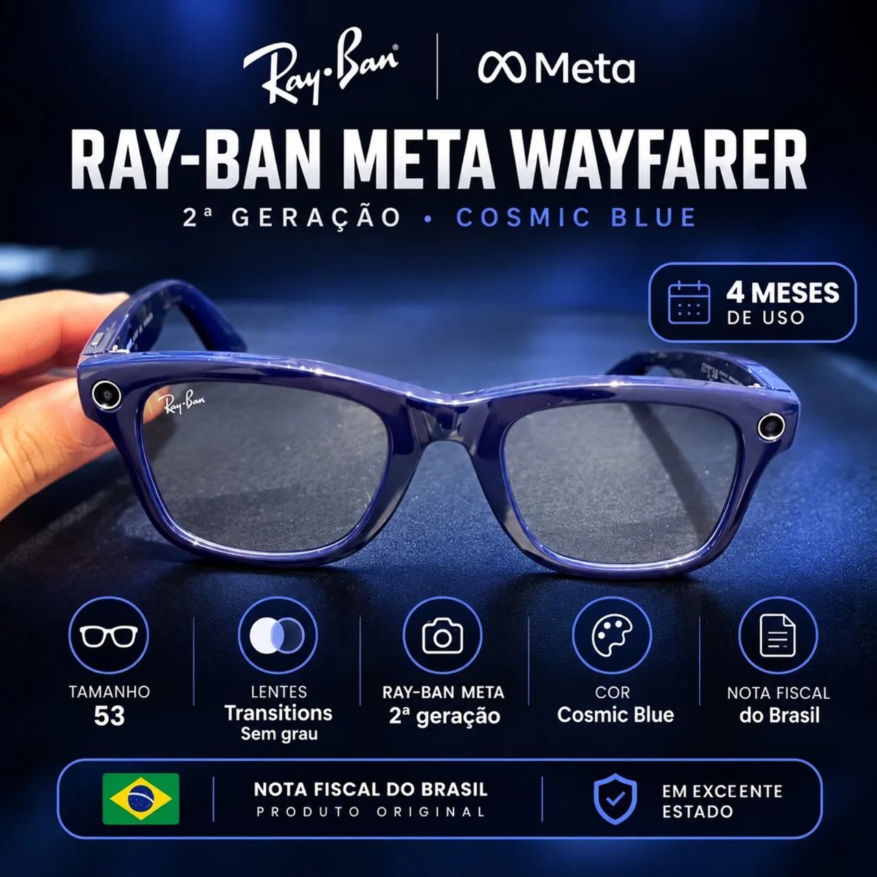 Óculos RayBan Meta - 2ª geração