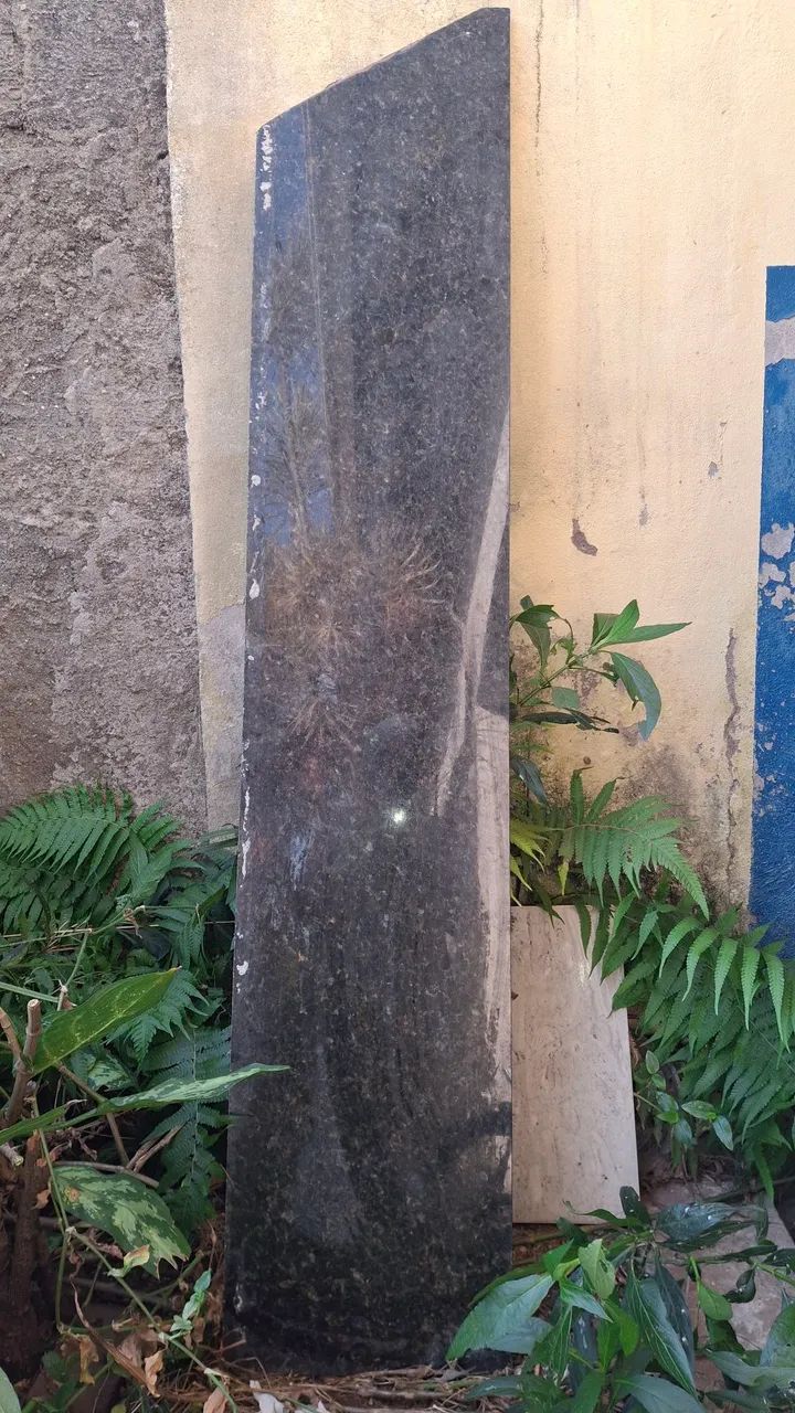 02 TAMPO DE MARMORITE PRETO PINTADO - Foto 2