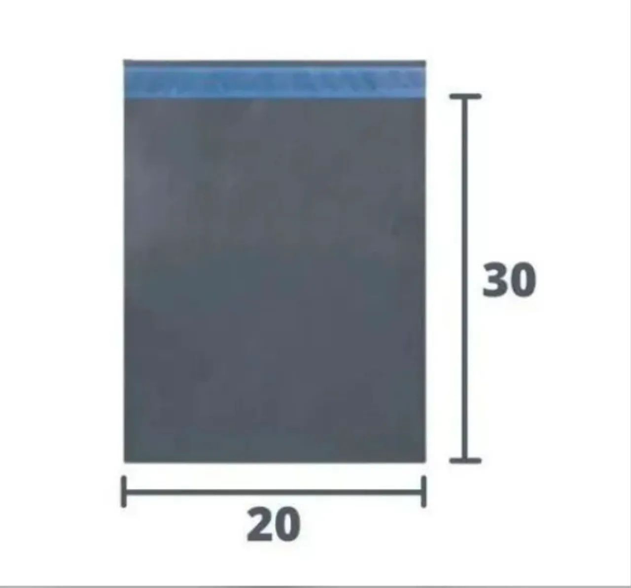 Envelope Cinza Segurança Saco Embalagem 20x30 1000uni