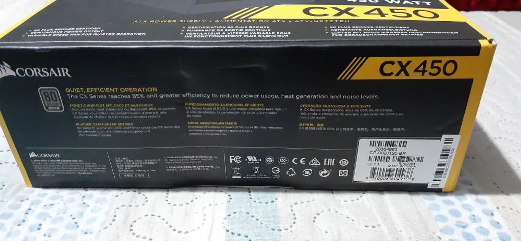 Fonte corsair cx450 - Foto 2