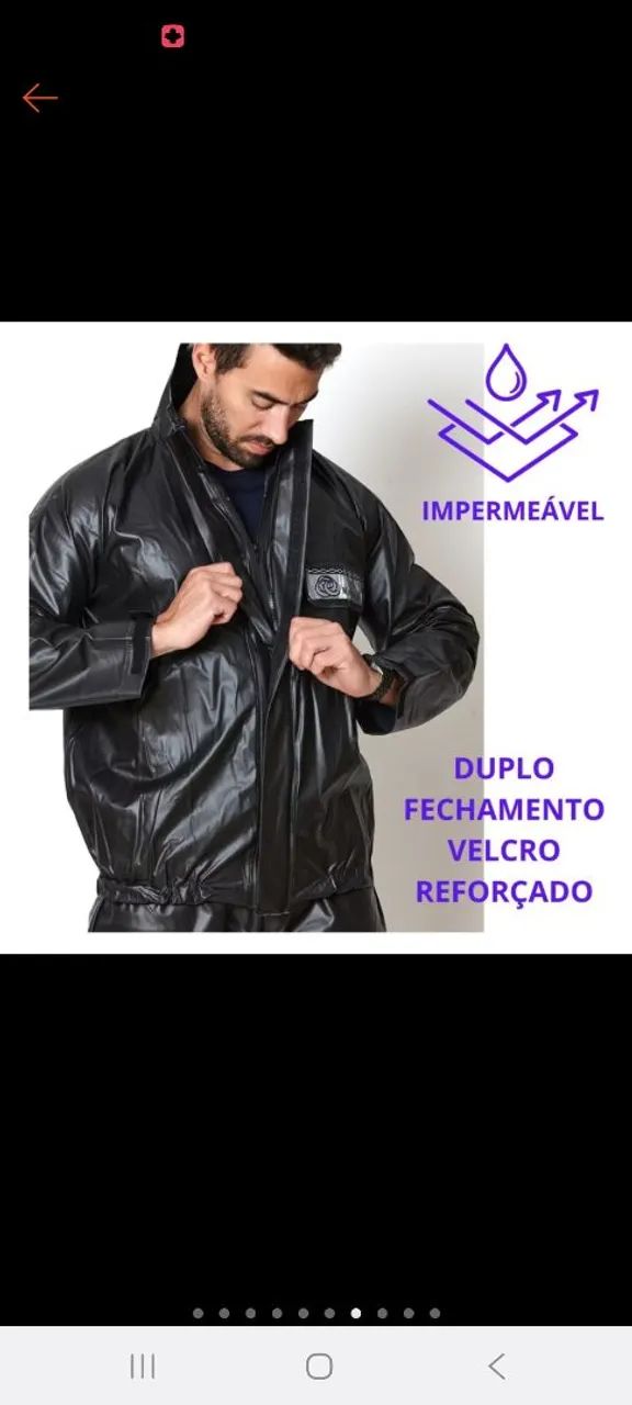 Capa chuva motoqueiro Reforçada - Foto 4