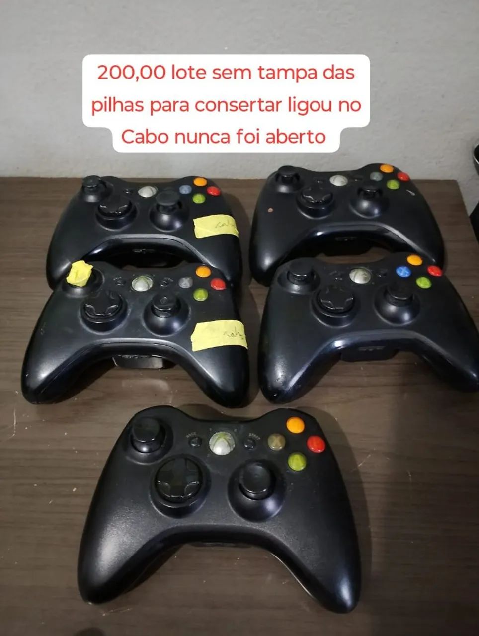 Controle Xbox 360 com defeito 