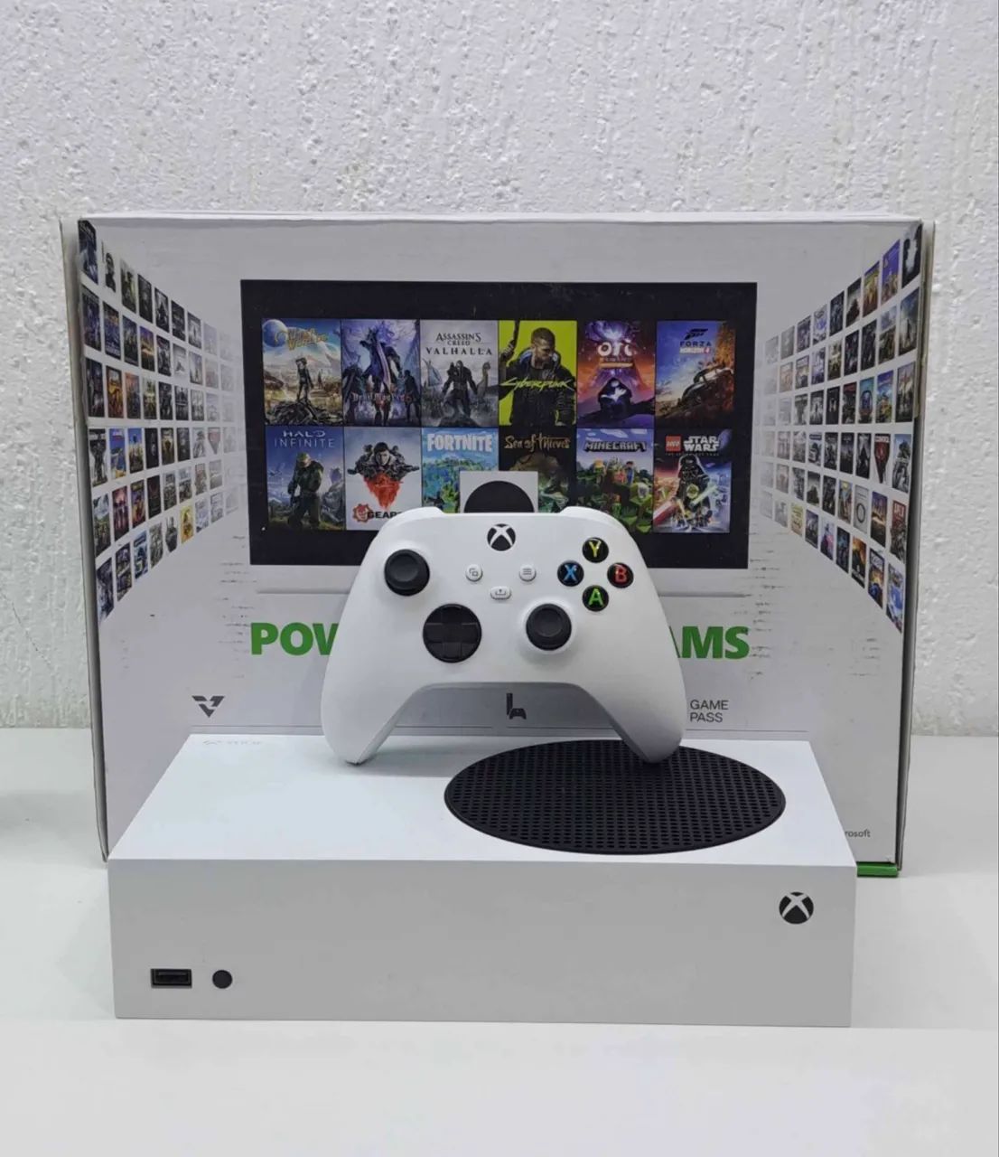 Xbox series c/caixa e nota