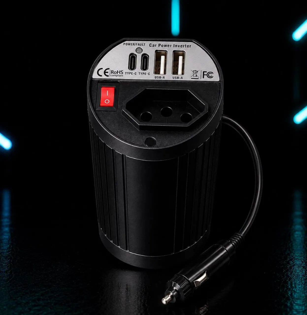 INVERSOR AUTOMOTIVO 12V PARA 220V - Foto 4