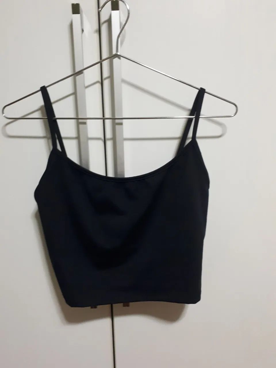 Blusa manga longa onça transparente com top preto  - Foto 4