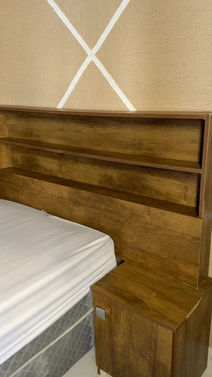 Cama Box Conjugada Solteiro Umaflex Star + Cabeceira com baú - Foto 3