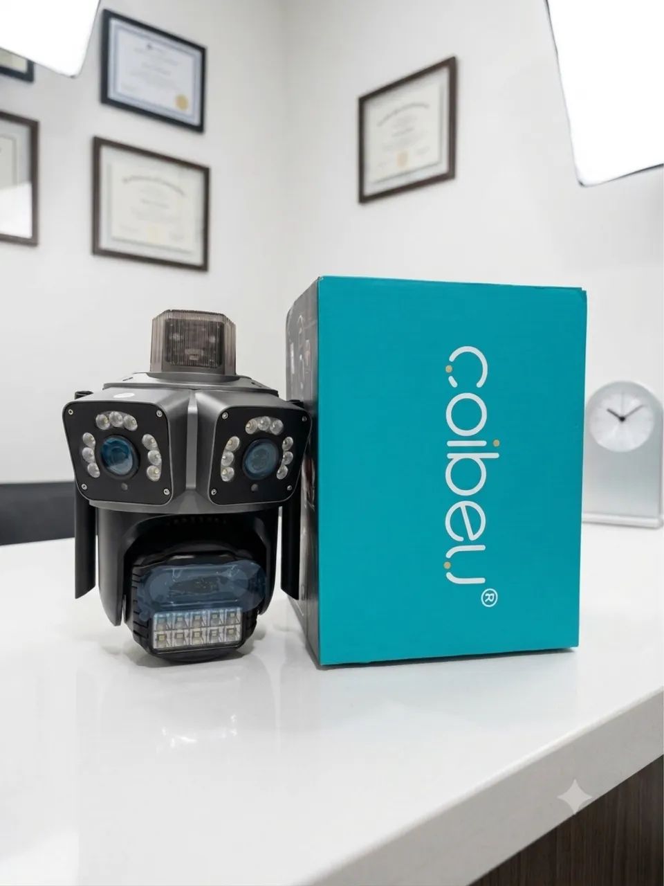10x S/ JUROS CÂMERA DE SEGURANÇA 3 EM 1 HD WI-FI EXTERNA 6MP A PRONTA ENTREGA - Foto 5
