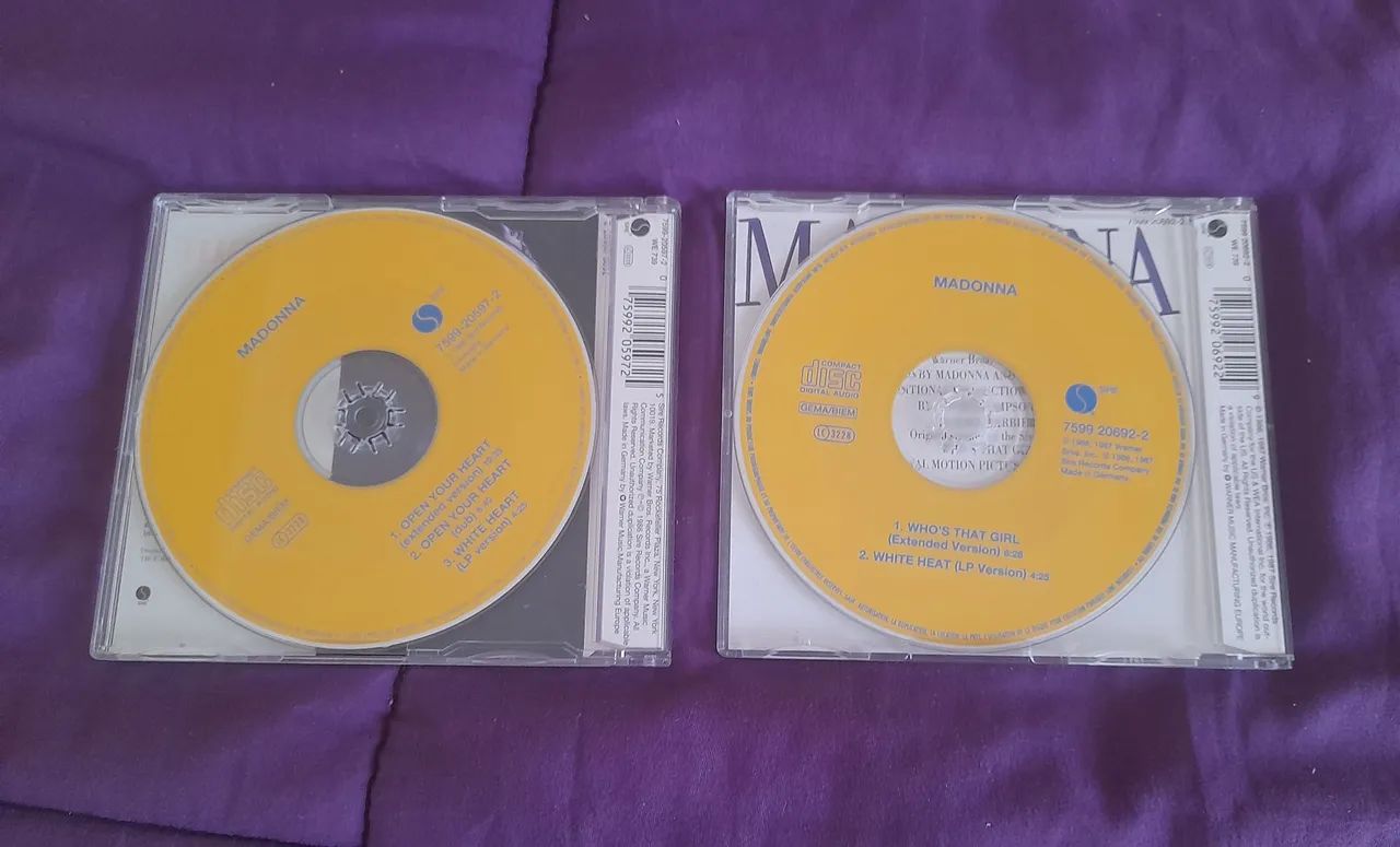 Madonna 2 CDs Singles Yellow Edition. - Foto 2